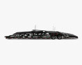 Volvo VAH Car Hauler Trailer 2018 3D модель side view