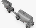 Beall 550 Dry Bulk Double Trailer 2016 Modello 3D vista dall'alto