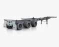 Pratt GN2040EZ Container Chassis 40ft Напівпричіп 2018 3D модель