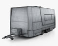 GAZ Gazelle Next Ambulancia Trailer 2017 Modelo 3D wire render