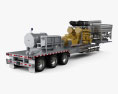Fracturing Unit Semi Trailer 2018 3d model back view