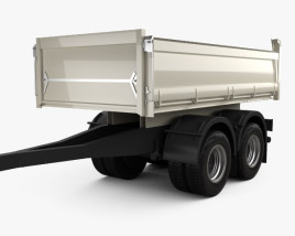 Meiller-Kipper D316 Tipper Centre-axle Trailer 2012 Modello 3D