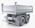 Meiller-Kipper D316 Tipper Centre-axle Trailer 2012 3Dモデル
