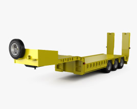 Generic Platform Semi Trailer 2011 3D model