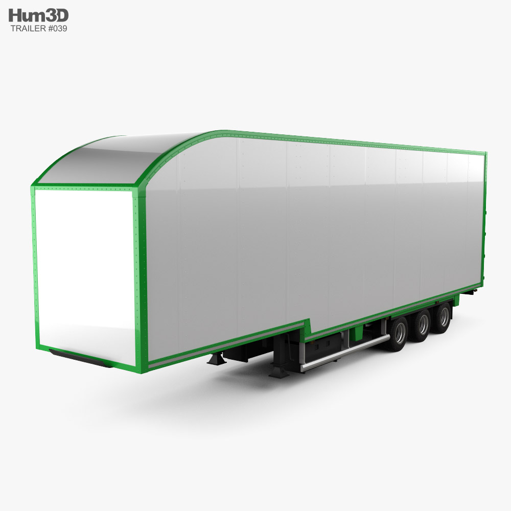 Don-Bur Two-Tier Lifting Deck Напівпричіп 2020 3D модель