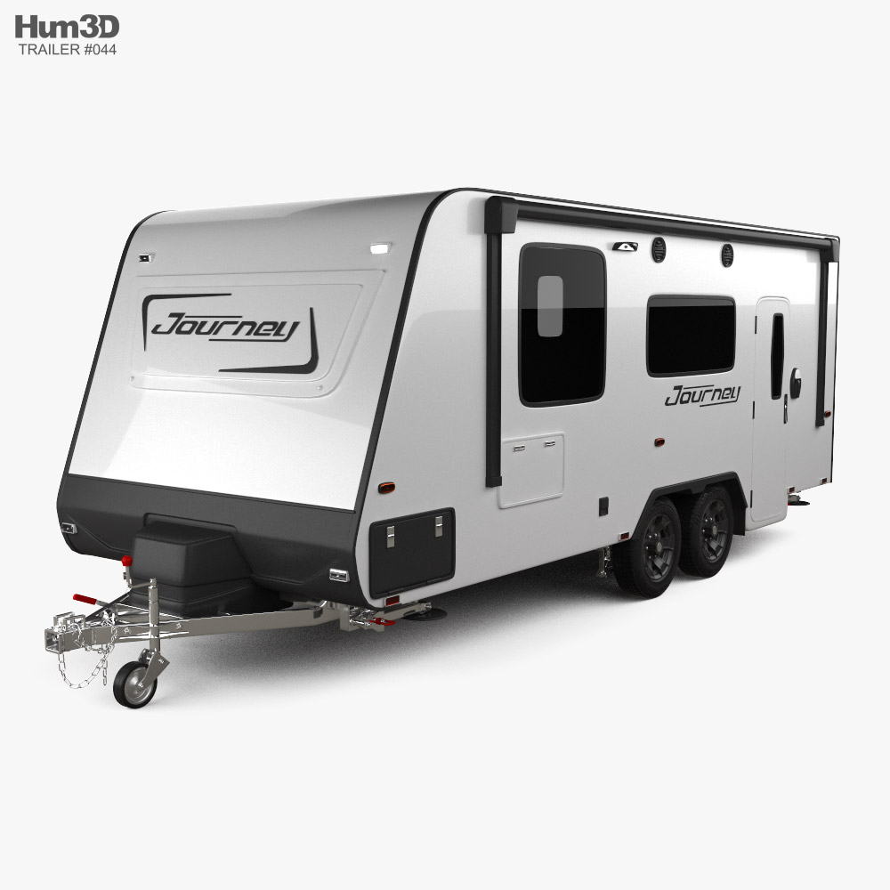 Jayco Journey Caravan Car Trailer 2021 3D 모델 