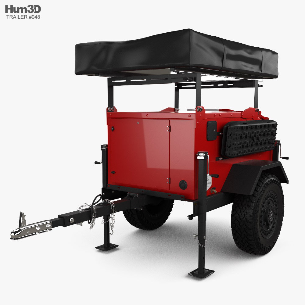 Hinckley Overlanding Goat Overland Car Trailer 2022 3D 모델 
