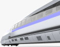 500 Series Shinkansen Train à grande vitesse Modèle 3d