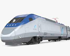 Amtrak Acela Train express Modèle 3D