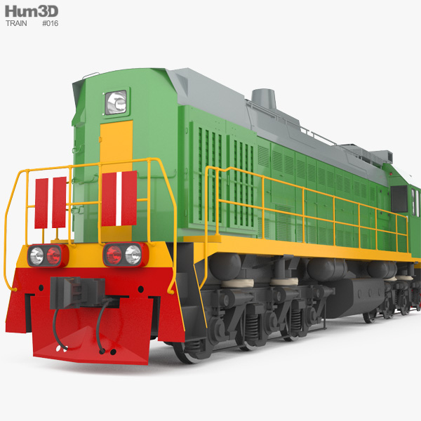BMZ TEM18V Diesel Locomotive 3D model