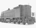 BMZ TEM18V Diesel Locomotive 3d model