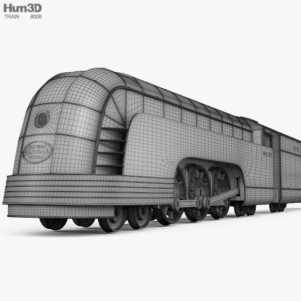 Mercury Streamliner 列車 3dモデル 列車 On Hum3d