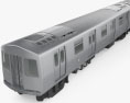 R160 вагон метро Нью-Йорка 3D модель