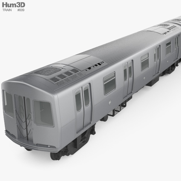 R160 Nyc 地下鉄車両 3dモデル 列車 On Hum3d