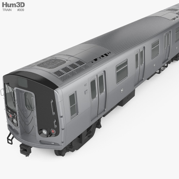 R160 Nyc 地下鉄車両 3dモデル 列車 On Hum3d