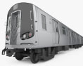R160 NYC 지하철 차량 3D 모델 