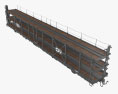 Railroad car transporter (Autorack) 3d model