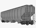 Railroad covered hopper wagon Modèle 3d