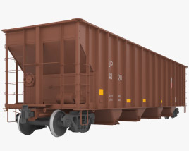 Railroad hopper wagon Modèle 3D