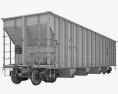 Railroad hopper wagon Modello 3D