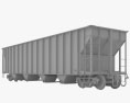 Railroad hopper wagon Modello 3D