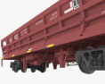 Railroad side dump wagon 3D模型