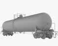 Railroad tank wagon 3d model