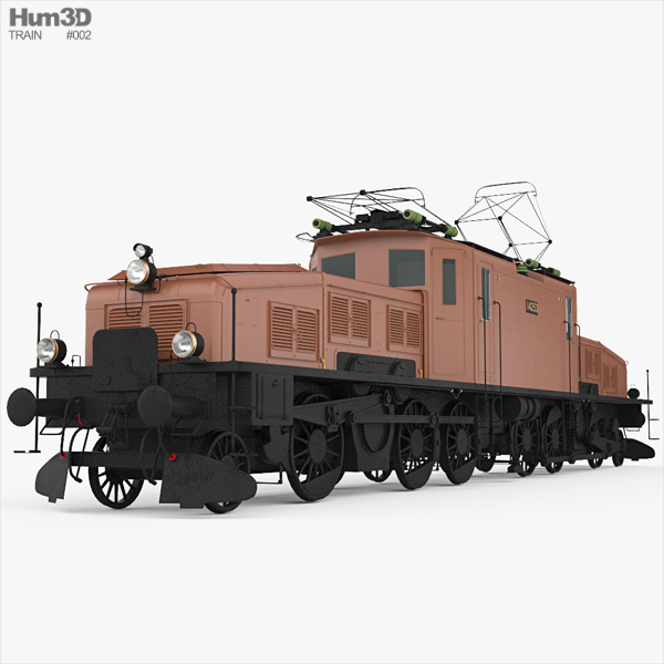 SBB Ce 6/8 San Gottardo 1920 Locomotive 3D model