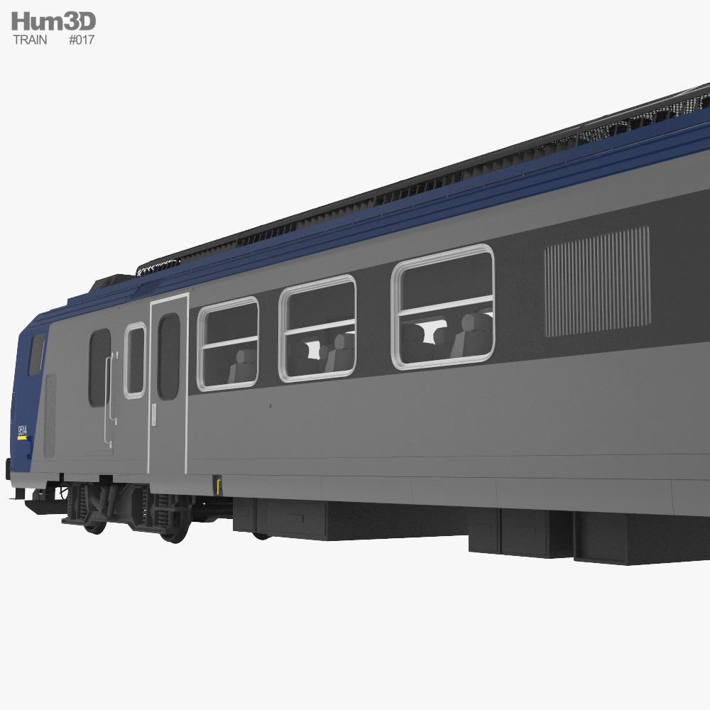 SNCF Class Z 7300 エレクトリック・トレイン 3Dモデル