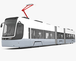 UVZ-PESA 71-414 2015 Трамвай 3D модель