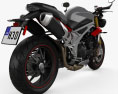 Triumph Speed Triple R with HQ dashboard 2015 3d model back view