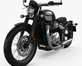 Triumph Bonneville Bobber 2017 3D model