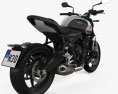 Triumph Trident 660 2022 Modelo 3D vista trasera