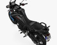 Triumph Tiger 850 2022 Modelo 3D vista superior