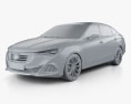 GAC Trumpchi GA6 2017 3d model clay render