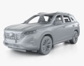 Trumpchi GS5 avec Intérieur 2018 Modèle 3d clay render
