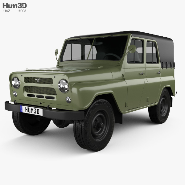 UAZ 469 B 1972 Modelo 3d