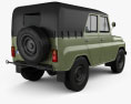 УАЗ-469 3D модель back view