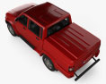 UAZ Patriot (23632) Pickup with HQ interior 2014 3d model top view