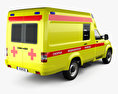 UAZ Profi Ambulance 2019 Modèle 3d vue arrière