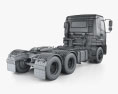 UD-Trucks Quon GW Tractor Truck 3-axle 2010 3d model