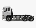 UD-Trucks Quon GW Tractor Truck 3-axle 2010 3d model side view