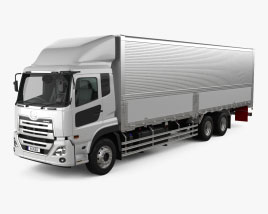 UD-Trucks Quon GW Quester Box Truck 2019 Modello 3D