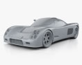 Ultima GTR 2014 3D-Modell clay render