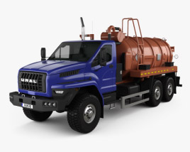 Ural Next Tanker Truck 2018 3D model