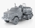 Ural Next Tanker Truck 2018 3d model clay render
