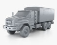 Ural Next Crew Truck 2018 Modello 3D clay render