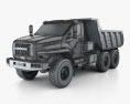 Ural Next Dumper Truck 2018 3d model wire render