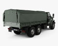 Ural Next Flatbed Canopy Truck 2018 3d model back view