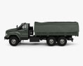 Ural Next Flatbed Canopy Truck 2018 Modelo 3D vista lateral